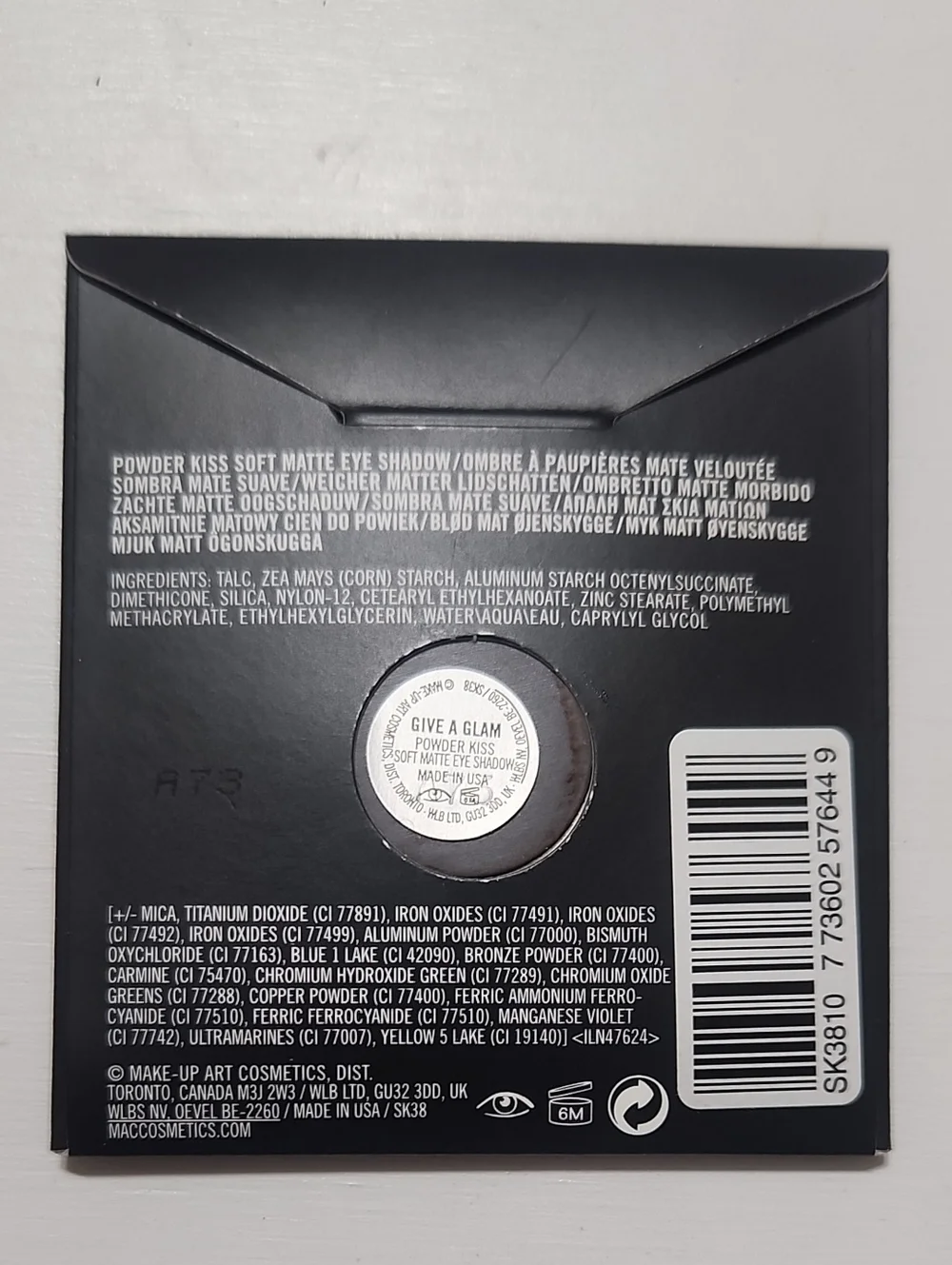 MAC Give A Glam Powder Kiss Soft Matte Eye Shadow Refill Pan
